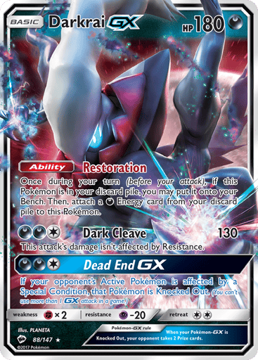 Darkrai-GX — Burning Shadows #88