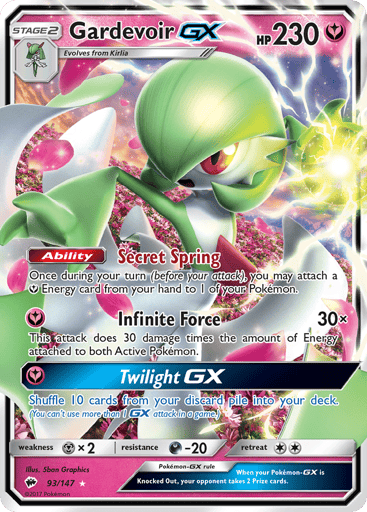 Gardevoir-GX — Burning Shadows #93