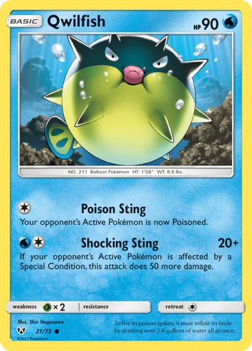 Qwilfish — Shining Legends #21
