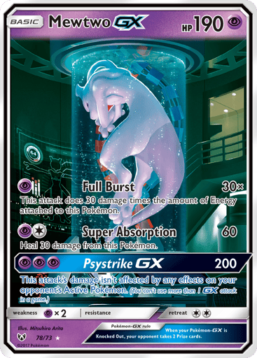 Mewtwo-GX — Shining Legends #78