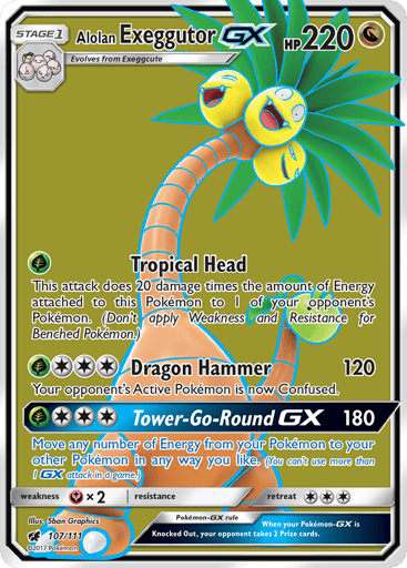 Alolan Exeggutor-GX — Crimson Invasion #107