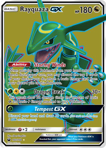 Rayquaza-GX — Celestial Storm #160