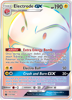 Rainbow Rare Pokémon Cards — Electrode-GX