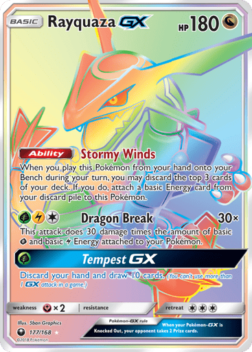 Rayquaza-GX — Celestial Storm #177