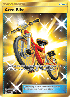 Gold Pokémon Cards — Acro Bike