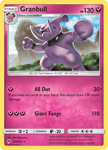 Granbull — Lost Thunder #138
