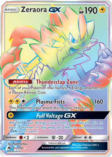 Zeraora-GX — Lost Thunder #221