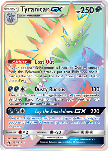 Tyranitar-GX — Lost Thunder #223