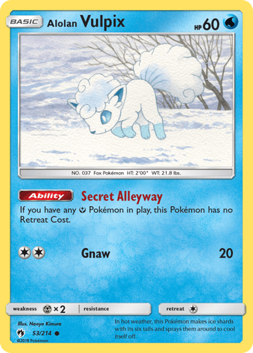 Alolan Vulpix — Lost Thunder #53