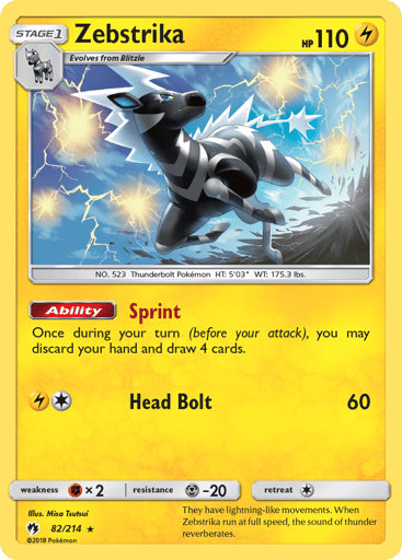 Zebstrika — Lost Thunder #82
