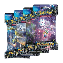 Lost Thunder Sleeved Booster Pack Art Bundle (Set of 4)
