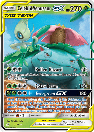 Celebi & Venusaur-GX — Team Up #1