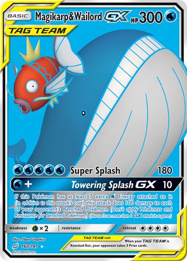 Magikarp & Wailord-GX — Team Up #160