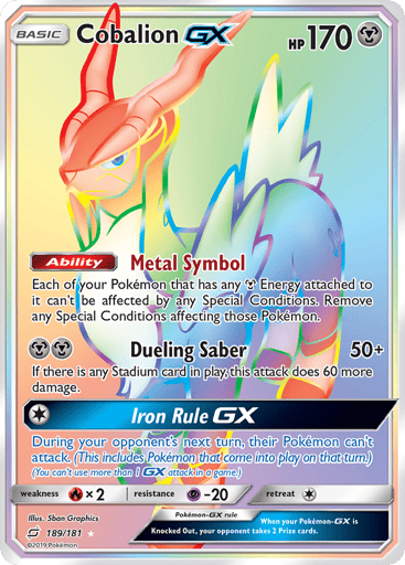 Cobalion-GX — Team Up #189