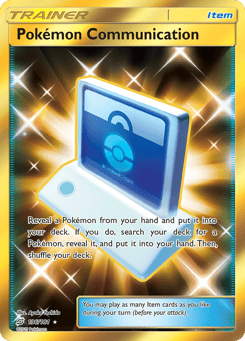 Gold Pokémon Cards — Pokémon Communication