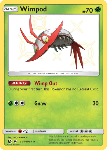 Wimpod — Hidden Fates Shiny Vault #SV4