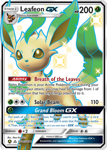 Leafeon-GX — Hidden Fates Shiny Vault #SV46