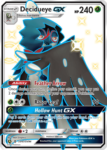Decidueye-GX — Hidden Fates Shiny Vault #SV47