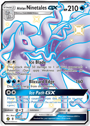 Alolan Ninetales-GX — Hidden Fates Shiny Vault #SV53