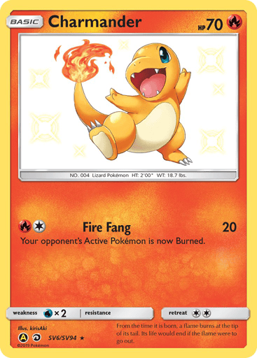 Charmander — Hidden Fates Shiny Vault #SV6
