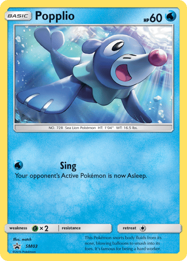 Popplio — SM Black Star Promos #SM03