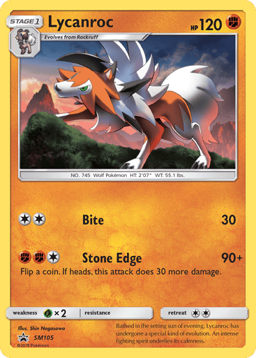 Lycanroc — SM Black Star Promos #SM105