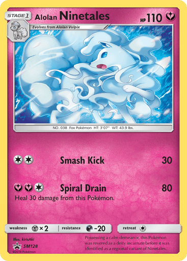 Alolan Ninetales — SM Black Star Promos #SM128