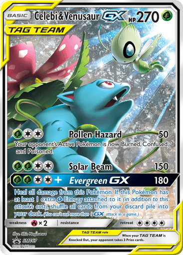 Celebi & Venusaur-GX — SM Black Star Promos #SM167