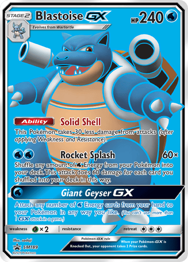 Blastoise-GX — SM Black Star Promos #SM189