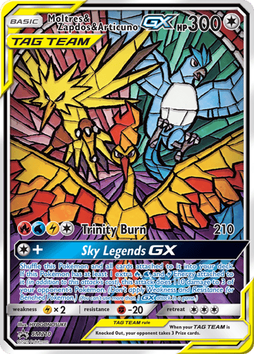 Moltres & Zapdos & Articuno-GX — SM Black Star Promos #SM210