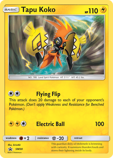Tapu Koko — SM Black Star Promos #SM30