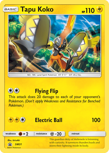 Tapu Koko — SM Black Star Promos #SM31