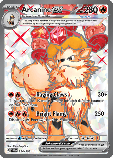 Arcanine ex — Scarlet & Violet #224