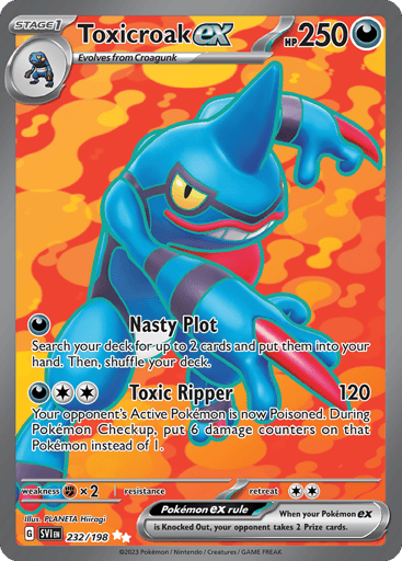 Toxicroak ex — Scarlet & Violet #232