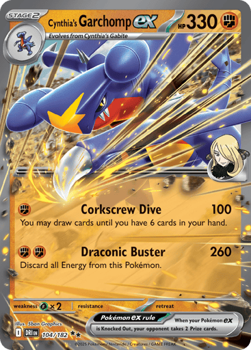 Cynthia's Garchomp ex Price – Destined Rivals #104/182