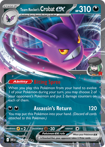 Team Rocket's Crobat ex Price – Destined Rivals #122/182