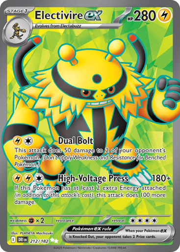 Electivire ex Price – Destined Rivals #212/182 | CardTrack