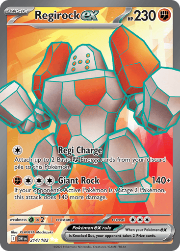 Regirock ex — Destined Rivals #214