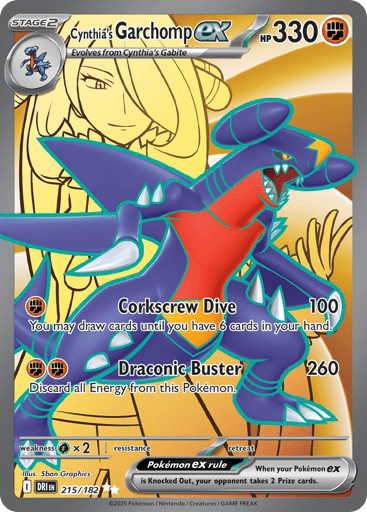 Cynthia's Garchomp ex — Destined Rivals #215