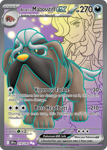Arven's Mabosstiff ex — Destined Rivals #218