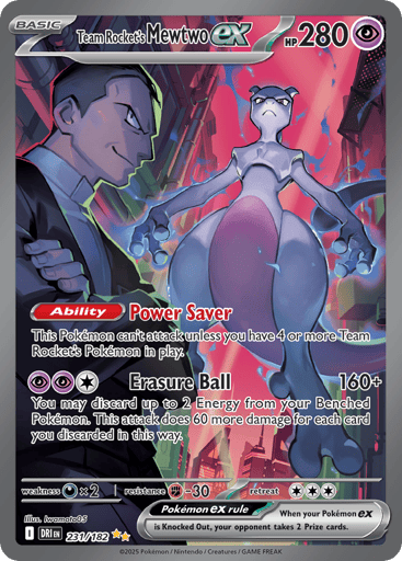 Team Rocket's Mewtwo ex — Destined Rivals #231