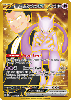 Gold Pokémon Cards — Team Rocket's Mewtwo ex