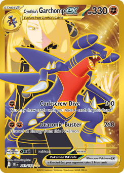 Gold Pokémon Cards — Cynthia's Garchomp ex