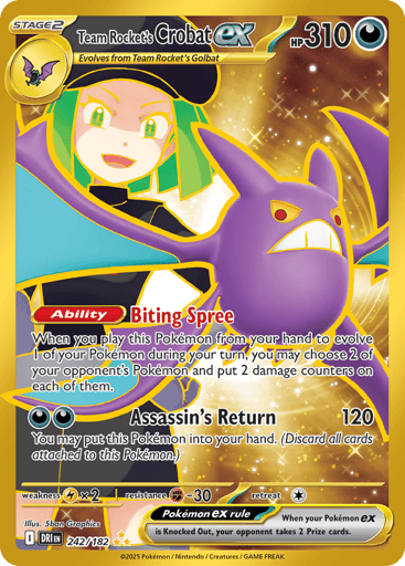Team Rocket's Crobat ex — Destined Rivals #242
