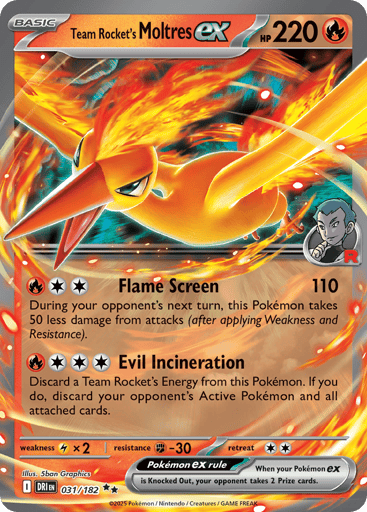 Team Rocket's Moltres ex Price – Destined Rivals #031/182