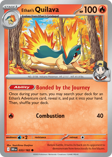 Ethan's Quilava Price – Destined Rivals #033/182 | CardTrack