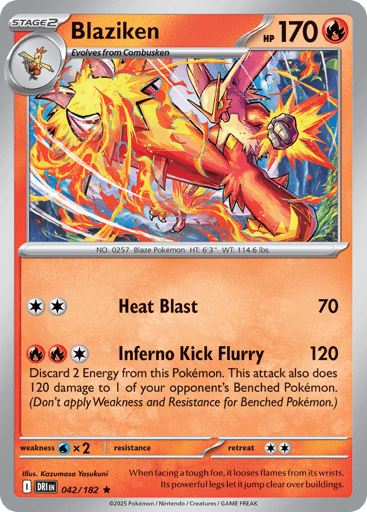 Blaziken Price – Destined Rivals #042/182 | CardTrack