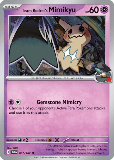Team Rocket's Mimikyu Price – Destined Rivals #087/182