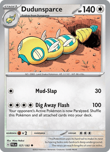 Dudunsparce — Paldea Evolved #157