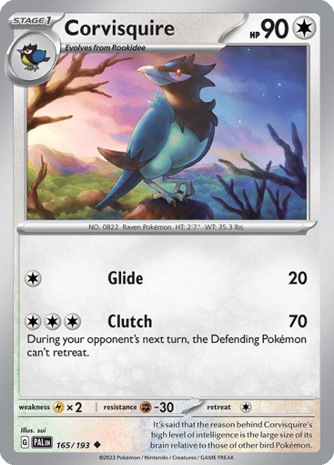 Corvisquire — Paldea Evolved #165